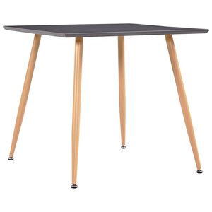 vidaXL J&iacute;deln&iacute; stůl &scaron;ed&yacute; a dubov&yacute; 80,5 x 80,5 x 73 cm MDF