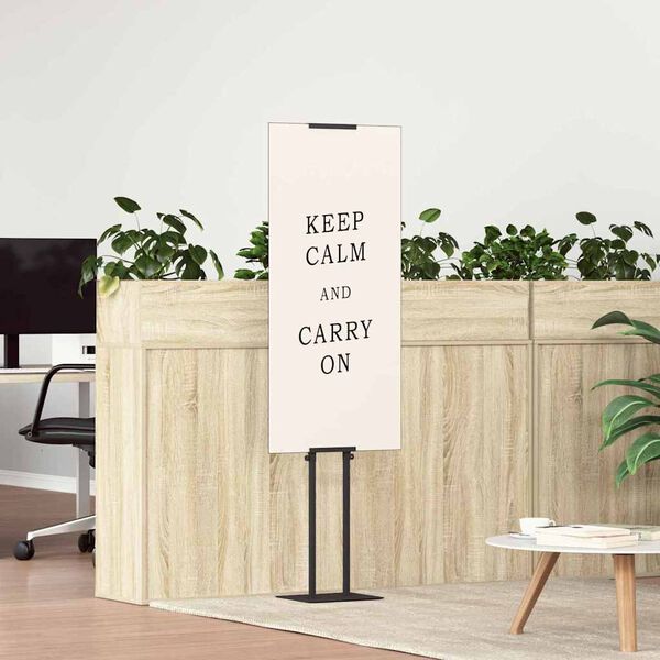 vidaXL St&aacute;nky pro veletrhy Čern&aacute; 30 x 23,5 x 210 cm Ocel