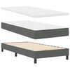 vidaXL Postel boxspring s matrac&iacute; s matrac&iacute; Tmavě &scaron;ed&aacute; 90 x 190 cm