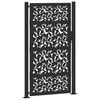vidaXL Zahradn&iacute; br&aacute;na čern&aacute; 100 x 175 cm ocelov&yacute; design kř&iacute;dla