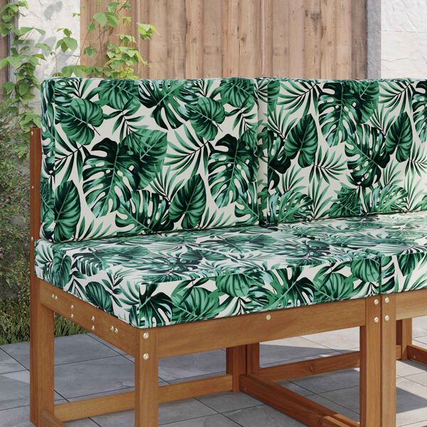 vidaXL Venkovn&iacute; pol&scaron;t&aacute;ř na pohovku 2 pcs Vzor listů Polyester