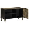 vidaXL TV Cabinet světle šedá 80x31,5x46 cm masivní mangovníkové dřevo