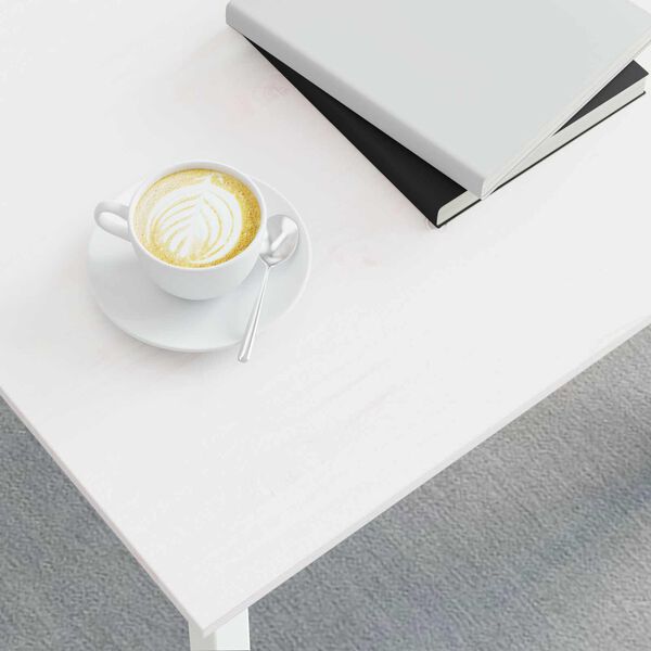 vidaXL Konferenčn&iacute; stolek B&iacute;l&aacute; 40 x 40 x 36 cm Masivn&iacute; borov&eacute; dřevo