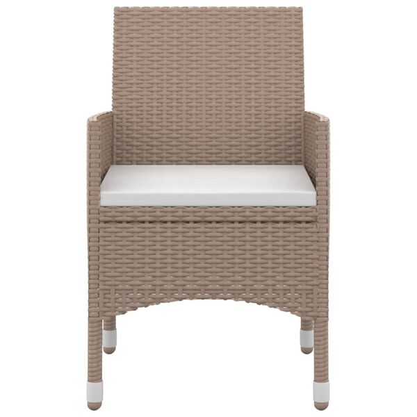 vidaXL 7d&iacute;ln&yacute; zahradn&iacute; j&iacute;deln&iacute; set s podu&scaron;kami polyratan a sklo