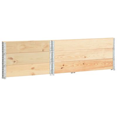vidaXL Paletové nástavce 3 ks 100 x 150 cm masivní borové dřevo
