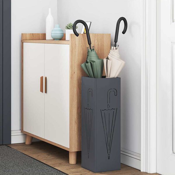 vidaXL Stojan na slunečníky Antracit 15.5 x 15.5 x 49 cm kov