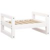 vidaXL Postel pro psy b&iacute;l&aacute; 55,5 x 45,5 x 28 cm masivn&iacute; borovice