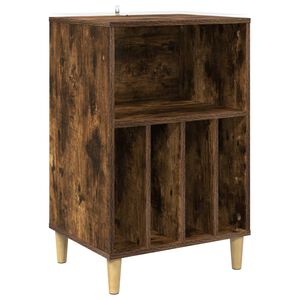 vidaXL Stojan na gramofon Kouřov&yacute; dub 47 x 39,5 x 74,5 cm