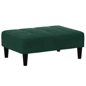 vidaXL Podnožka tmavě zelen&aacute; 77 x 55 x 31 cm samet