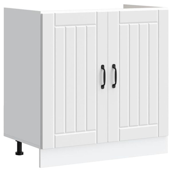 vidaXL Skř&iacute;ňka pod umyvadlo "Lucca" b&iacute;l&yacute; kompozitn&iacute; dřevo