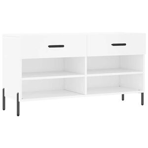 vidaXL Botn&iacute;k b&iacute;l&yacute; 102 x 35 x 55 cm kompozitn&iacute; dřevo