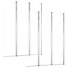 vidaXL Sprchov&eacute; kouty 2 ks 104 x 130 cm tvrzen&eacute; sklo průhledn&eacute;