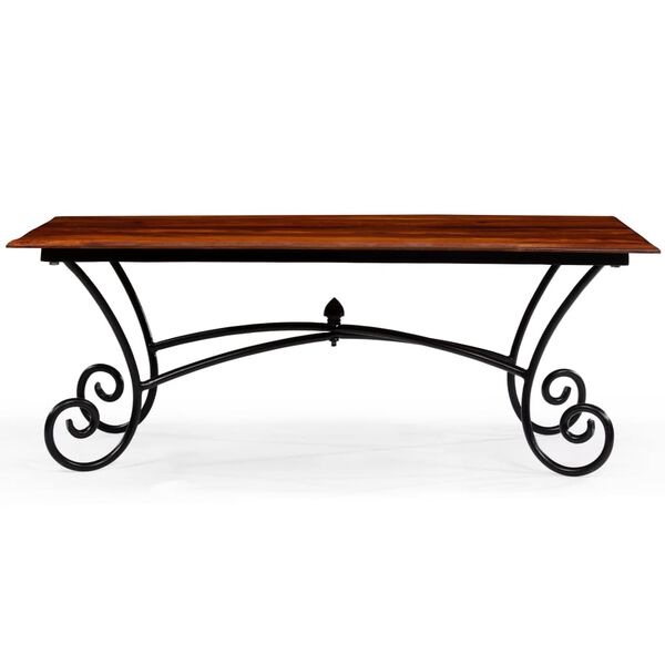 vidaXL Konferenčn&iacute; stolek se zakřiven&yacute;mi nohami masiv 110 x 60 x 39 cm