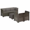 vidaXL 5-m&iacute;stn&eacute; Zahradn&iacute; Sofa ve Vzhledu Ratan PP Světle &scaron;ed&aacute;