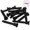 vidaXL &Scaron;roub s kaplic&iacute; 3072 ks Čern&aacute; 7 x 40 mm Železo