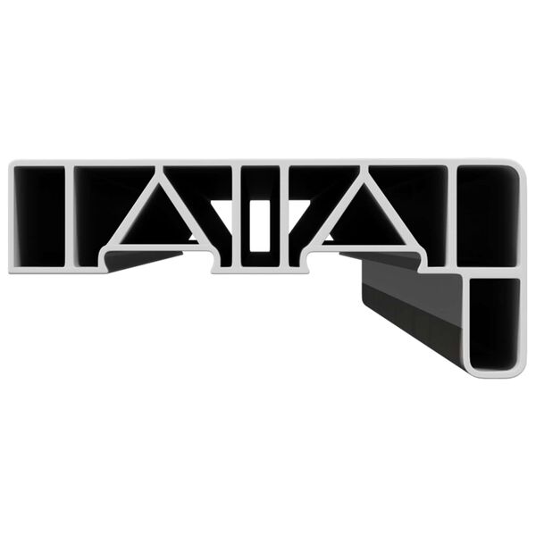 vidaXL Parapet okna Mramorov&yacute; text -enure 60 x 10 x 4,5 cm PVC