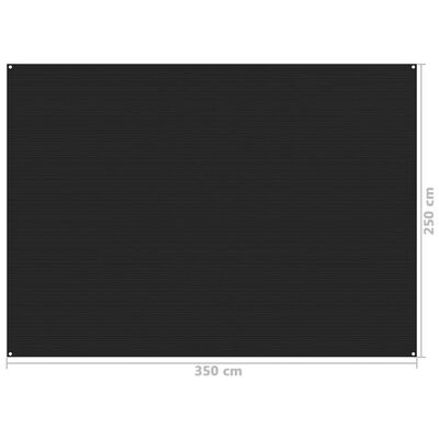 vidaXL Koberec do stanu 250 x 350 cm černý