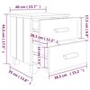vidaXL Noční stolky HAMAR 2 ks bílé 40 x 35 x 44,5 cm masivní dřevo