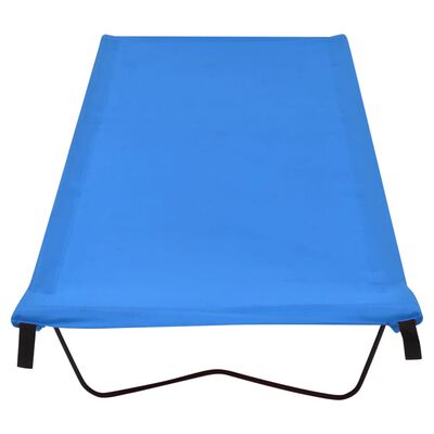 vidaXL Kempingová postel 180 x 60 x 19 cm oxfordská látka ocel modrá