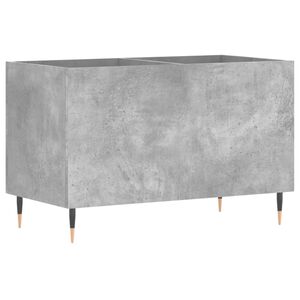 vidaXL Skř&iacute;ňka na LP desky betonově &scaron;ed&aacute; 74,5x38x48cm kompozitn&iacute; dřevo