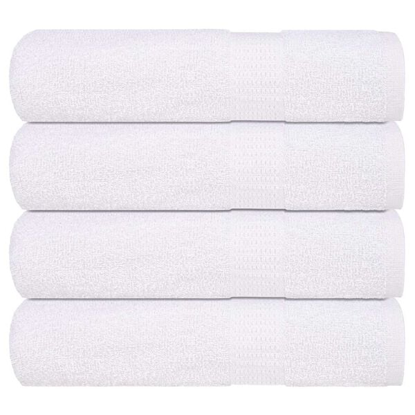 vidaXL Ručn&iacute;ky do sprchy FROGN 4 ks b&iacute;l&eacute; 70 x 140 cm 360 g/m&sup2;