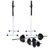 vidaXL Posilovac&iacute; stojan se sadou činek barbell a dumbbell 30,5 kg