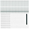 vidaXL Plot s sloupkem Zelen&aacute; 1,4 x 100 m Ocel a PVC