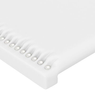 vidaXL Čelo postele 4 ks bílé 90x5x78/88 cm umělá kůže