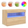 vidaXL N&aacute;stěnn&aacute; TV skř&iacute;ňka s LED osvětlen&iacute;m dub sonoma 60 x 30 x 40 cm