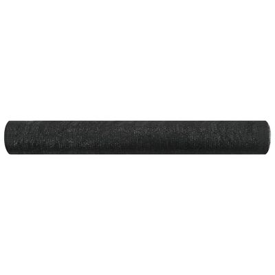 vidaXL Stínící tkanina černá 2 x 25 m HDPE 75 g/m²