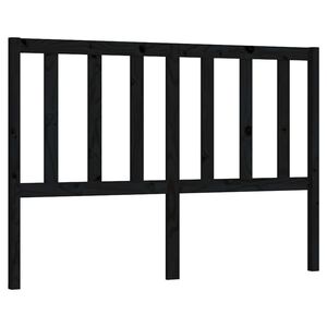 vidaXL Čelo postele čern&eacute; 126 x 4 x 100 cm masivn&iacute; borovice