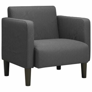vidaXL Rozkl&aacute;dac&iacute; křeslo s područkami tmavě &scaron;ed&eacute; 54 cm man&scaron;estr textil