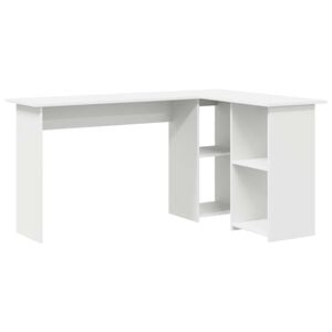 vidaXL Stůl B&iacute;l&aacute; 142 x 102 x 73 cm Kompozitn&iacute; dřevo