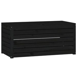 vidaXL Zahradn&iacute; box čern&yacute; 101 x 50,5 x 46,5 cm masivn&iacute; borov&eacute; dřevo