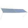 vidaXL Zatahovac&iacute; mark&yacute;za modro-b&iacute;l&aacute; 350 x 150 cm