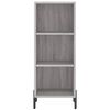 vidaXL Skř&iacute;ň highboard &scaron;ed&aacute; sonoma 34,5 x 34 x 180 cm kompozitn&iacute; dřevo