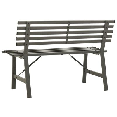 vidaXL Zahradní lavice 110 cm ocel černá