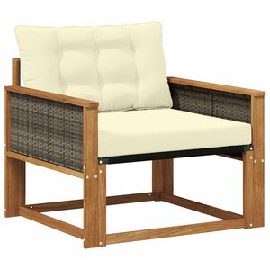 vidaXL Venkovn&iacute; pohovkov&aacute; souprava Masivn&iacute; ak&aacute;ciov&eacute; dřevo a Textilene