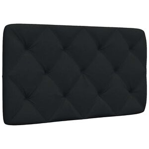 vidaXL Pol&scaron;t&aacute;ř na čelo postele čern&yacute; 90 cm textil