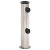 vidaXL Z&aacute;kladna pro slunečn&iacute;k pro tyč &Oslash;38/48 mm stř&iacute;brn&aacute; nerezov&aacute; ocel