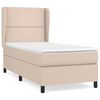vidaXL Box spring postel s matrac&iacute; cappuccino 80 x 200 cm uměl&aacute; kůže