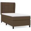vidaXL Box spring postel s matrac&iacute; tmavě hněd&aacute; 100 x 200 cm textil