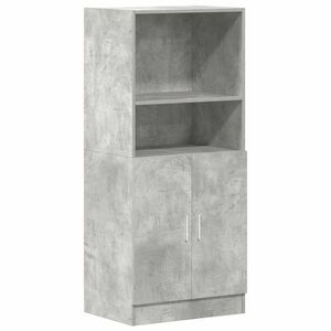 vidaXL Kuchyňsk&aacute; skř&iacute;ňka betonově &scaron;ed&aacute; 57 x 41,5 x 131,5 cm kompozit