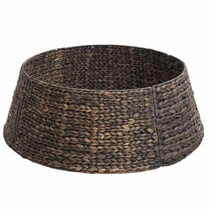 vidaXL V&aacute;nočn&iacute; obojek na stromek Kulat&yacute; Čern&aacute; Průměr 60 x 22 cm