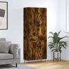 vidaXL Skř&iacute;ň highboard kouřov&yacute; dub 69,5 x 34 x 180 cm kompozitn&iacute; dřevo