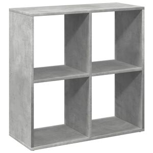 vidaXL Knihovna/děl&iacute;c&iacute; stěna betonově &scaron;ed&aacute; 69,5x29x69,5 cm kompozit