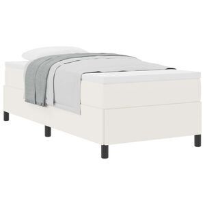 vidaXL Postel s boxspringem Kr&eacute;mov&aacute; 80 x 200 cm Žebrovan&aacute; l&aacute;tka