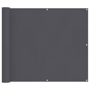 vidaXL Balk&oacute;nov&aacute; z&aacute;stěna antracitov&aacute; 90 x 300 cm oxfordsk&aacute; l&aacute;tka