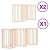vidaXL Z&aacute;brana pro psy s dv&iacute;řky skl&aacute;dac&iacute; 12 panelů 600 cm topol