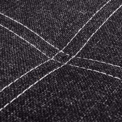 vidaXL Rozkládací pohovka textil nastavitelná černá